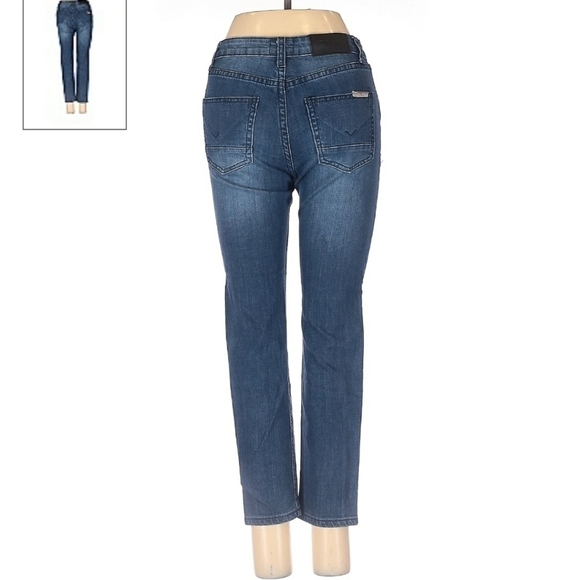 Hudson Denim Blue Jeans Women's 10 Straight Leg Sandblasted Classic Cute Staple - Picture 2 of 5